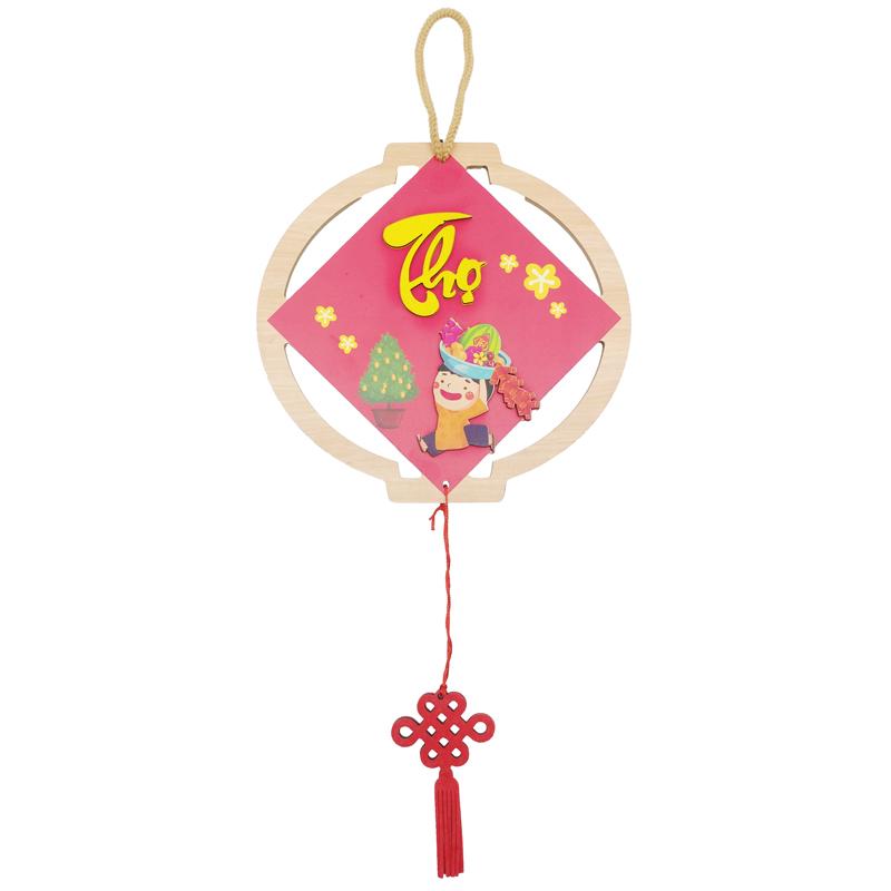 Bảng Gỗ Treo Tường Trang Trí Tết - Bách Mộc T26 - Thọ
