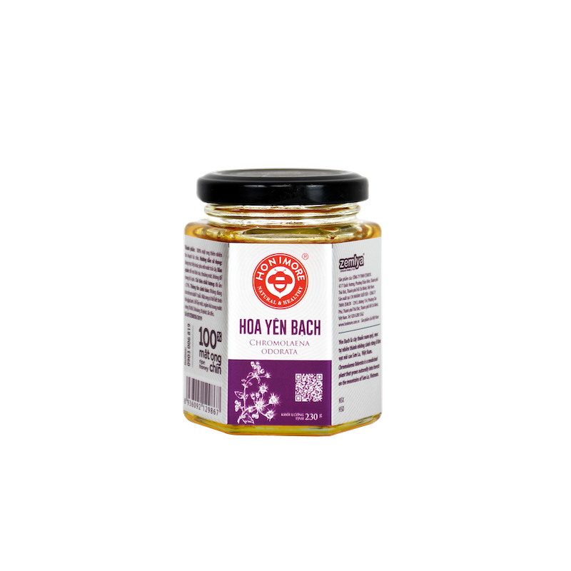 Mật ong rừng Hoa Yên Bạch - 100% mật ong chín Honimore 230g