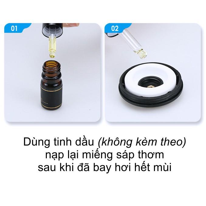 Sáp thơm trang trí táp lô xe hơi, ô tô khuếch tán bằng năng lượng mặt trời (3)