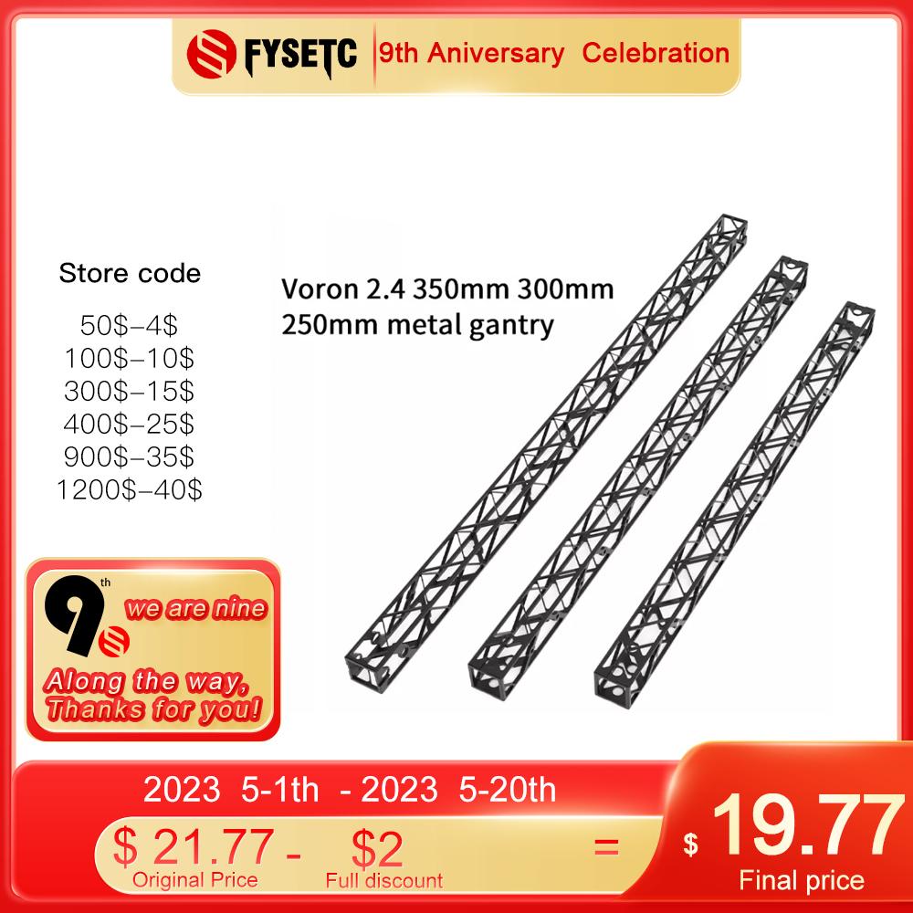 FYSETC CNC Full Metal Gantry Voron 2.4 R2 Voron Trident Super Light CNC Phần mới Phiên bản mới cho Voron 250/300/350mm Máy in 3D