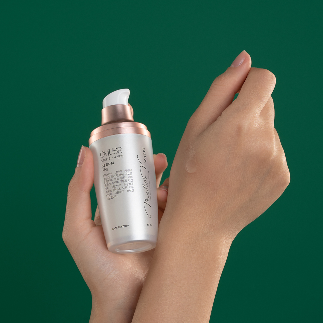 Bộ sản phẩm mờ nám và tàn nhang cơ bản OMUSE MelaV Cream 50g, Serum 30ml