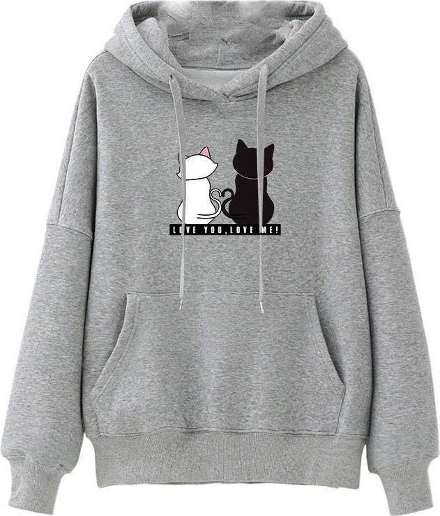 Áo khoác hoodie nữ tay dài hình thú siêu cá tính 0147