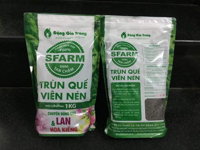 Phân Viên nén trùn quế Sfarm tan chậm