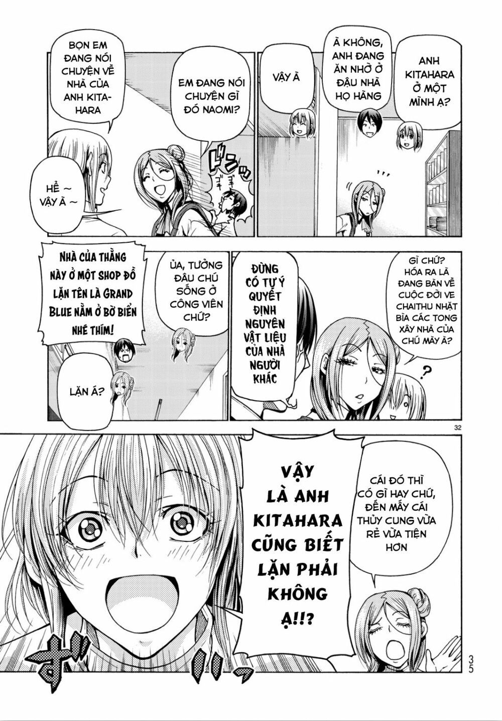 cô gái thích lặn - grand blue chapter 34 31