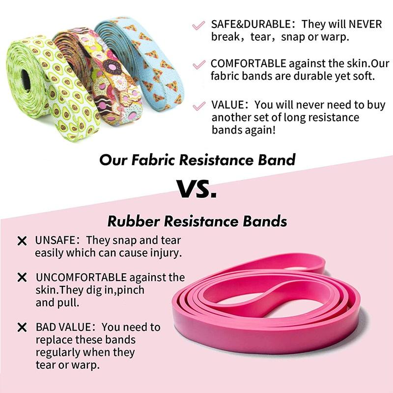 Booty Fabric Resistance Bands Set Hip Exercise Loops Elastic Bands Fitness Gym equipment Sports Legs Glute And Thighs Training