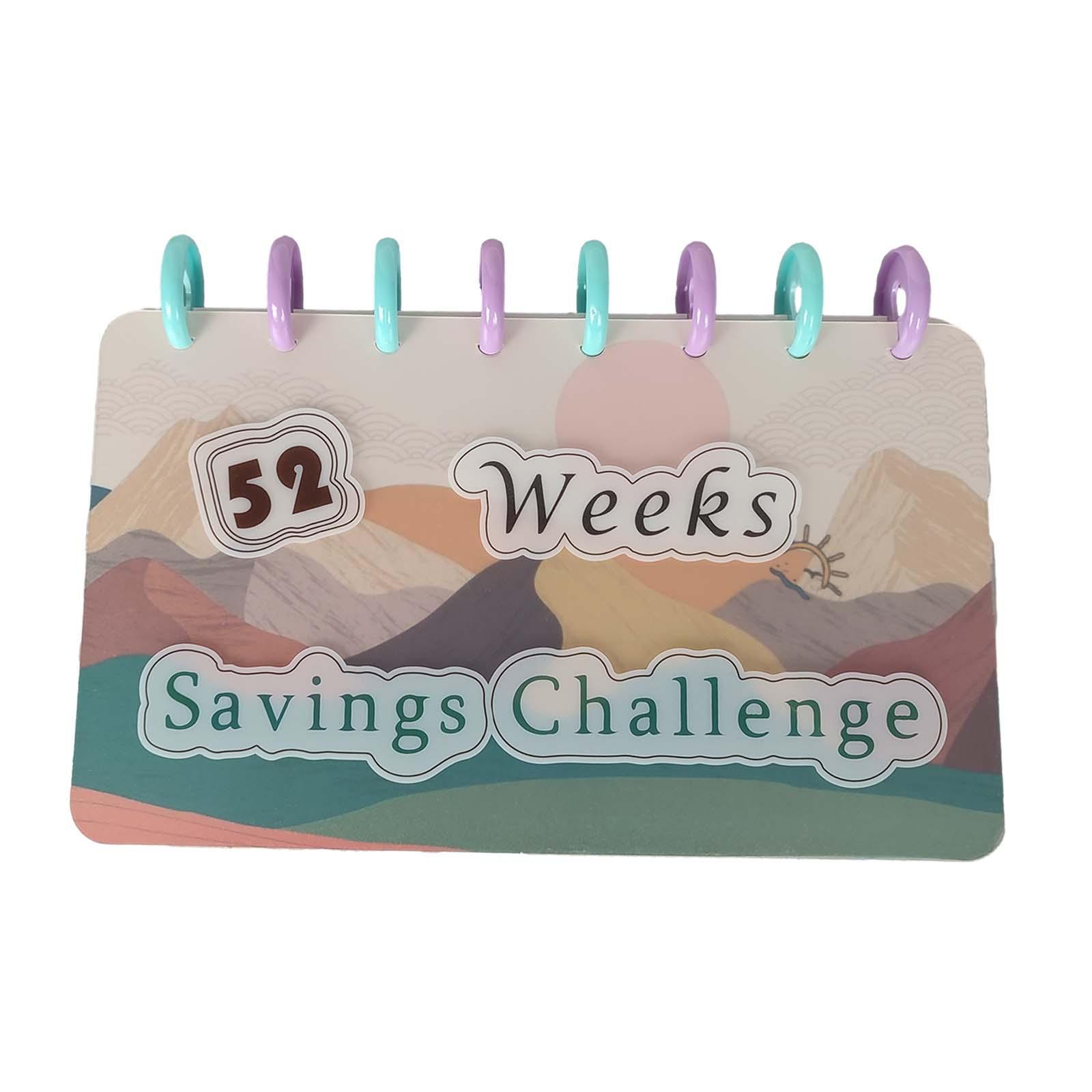 Money Saving Challenge Binder Money Organizer Envelopes Reusable Budget Binder for Saving Money