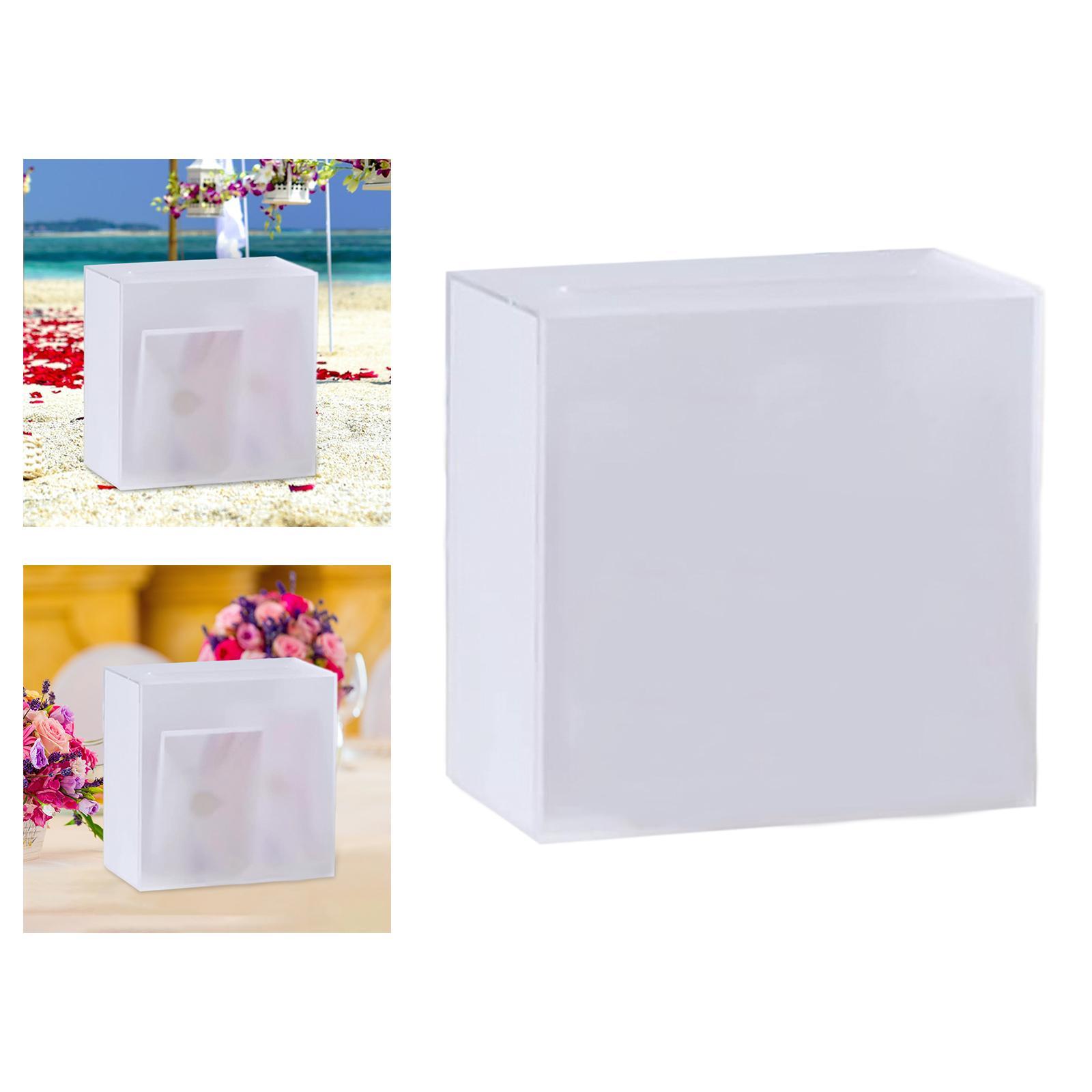 Clear Acrylic  Box Theme Card Box for Anniversary Birthday Bride