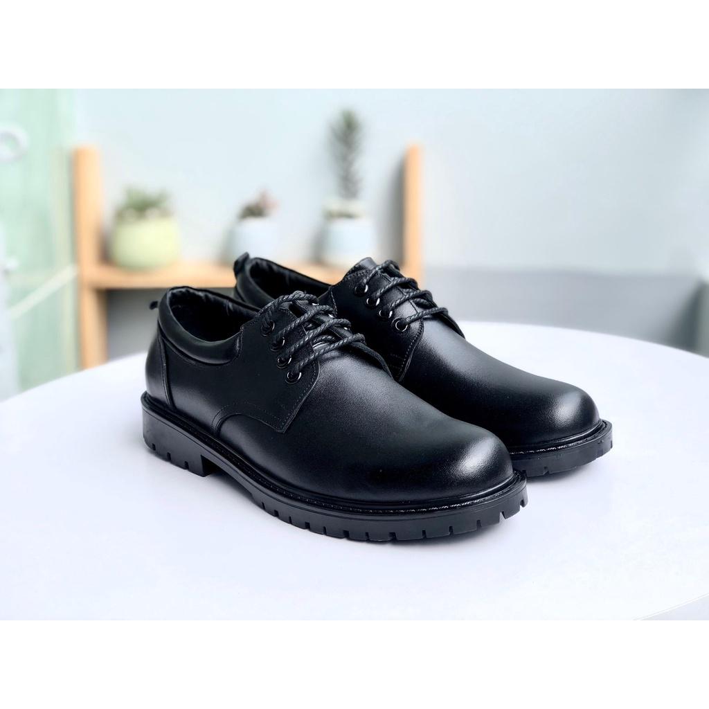 Boot trơn cổ thấp chất liệu da bò bảo hành 12 tháng - Duky Store