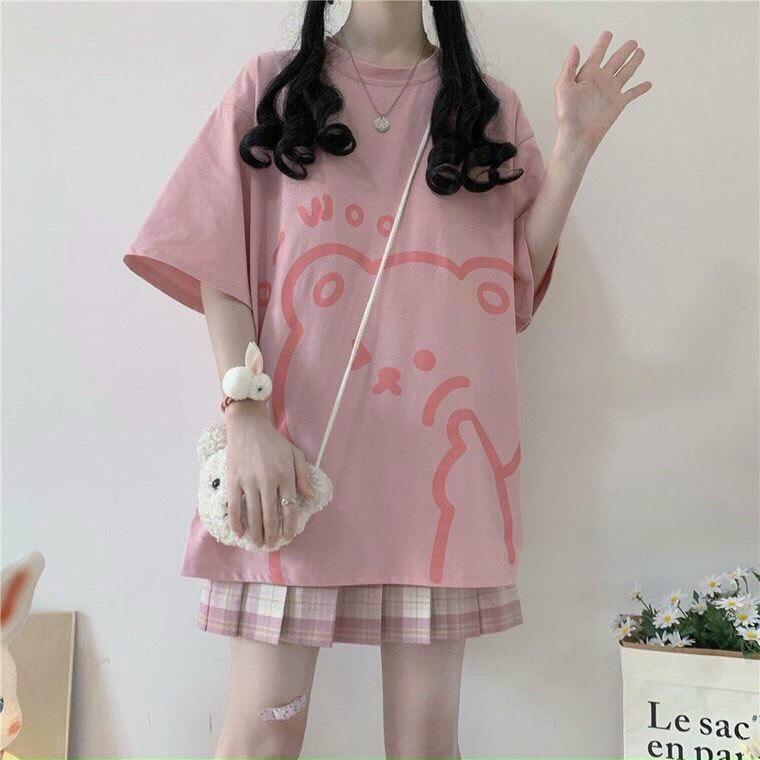 Áo thun nam nữ tay lỡ form rộng unisex siêu xinh xắn cho các bạn TRẺ
