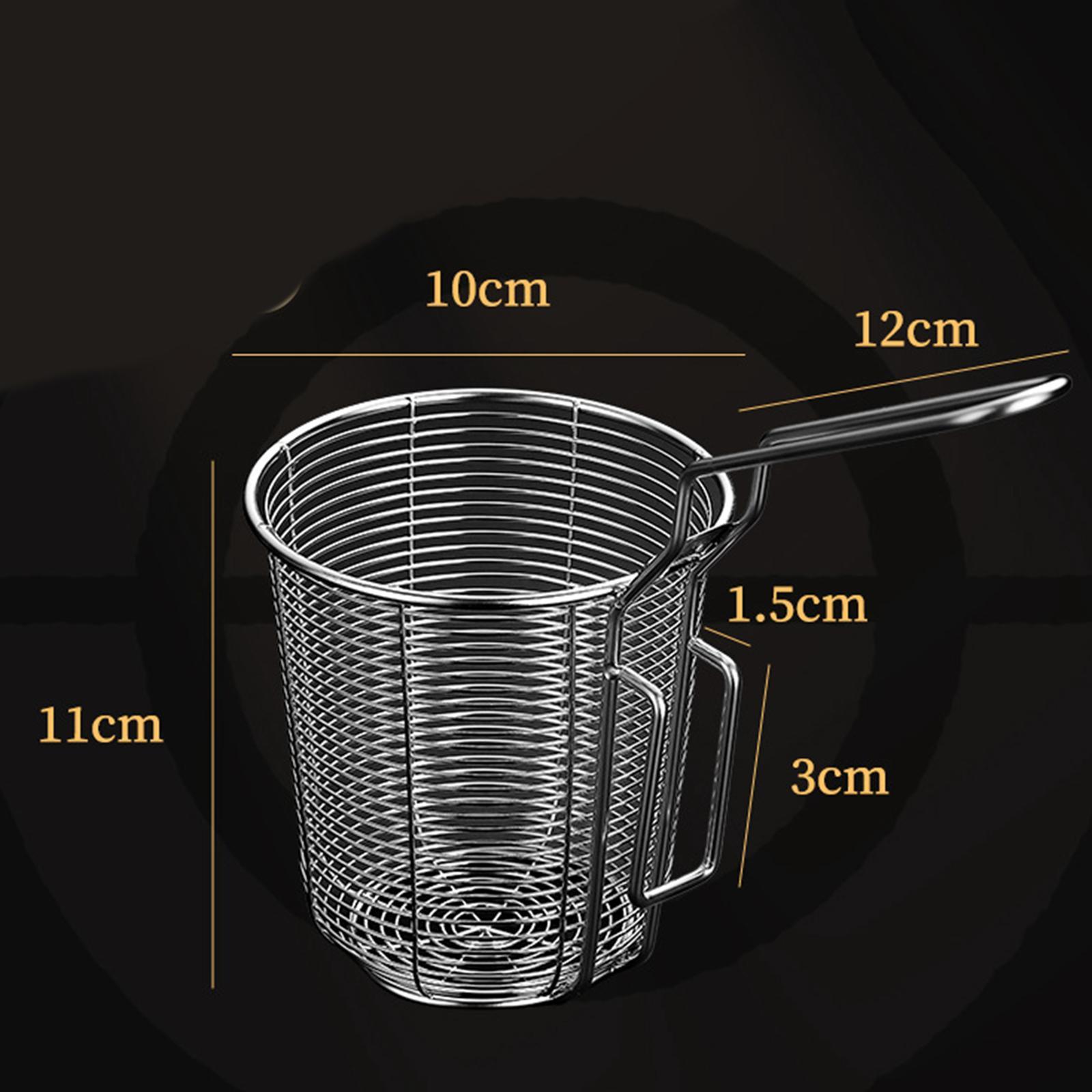 Stainless Steel Food Colander Sifter Hot Pot Colander for Pasta Frying 10cm