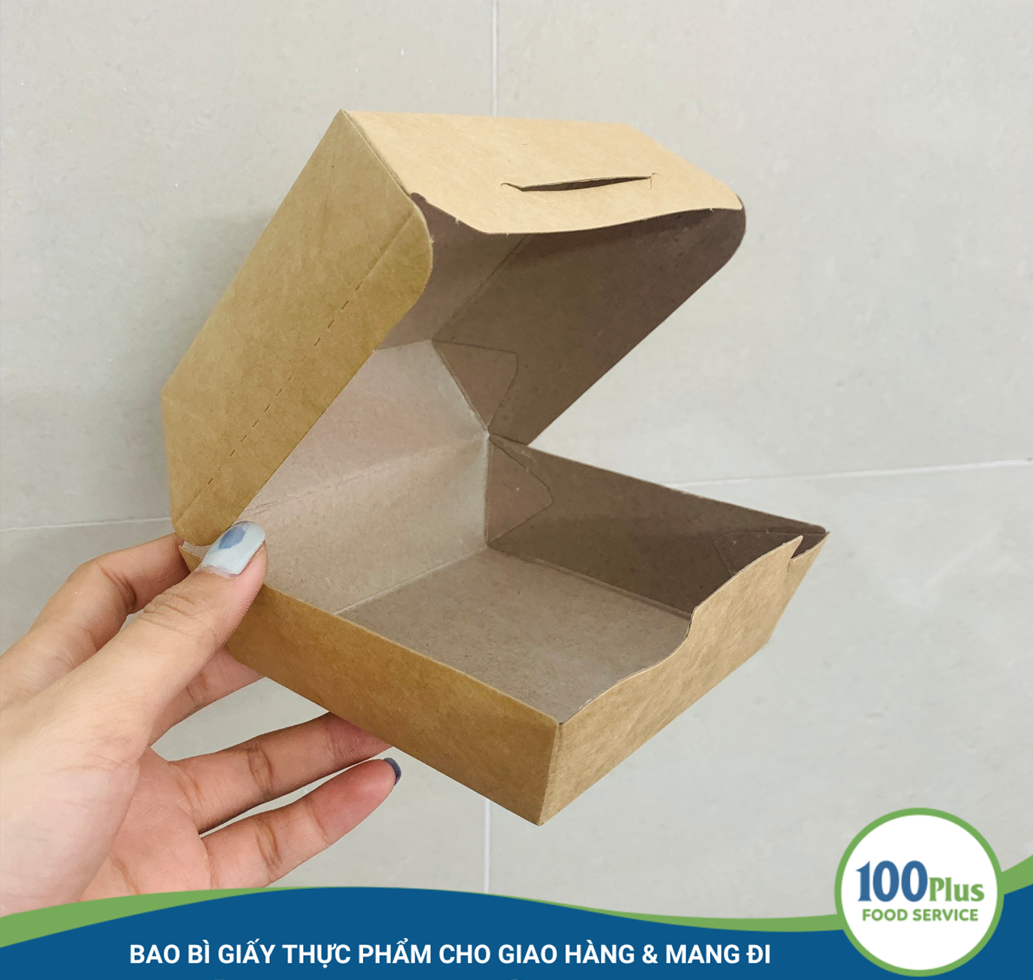 100 Hộp Giấy Đựng Burger