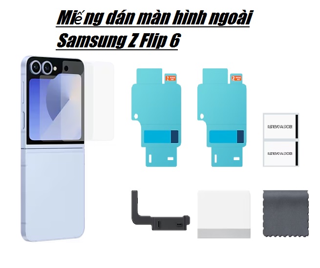 Miếng dán màn hình ngoài Samsung Z Flip6 - Hàng chính hãng