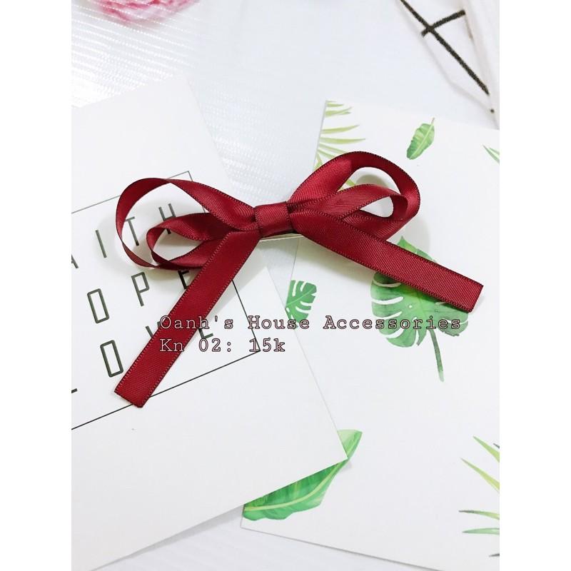 Kẹp mái ruy băng đơn giản
