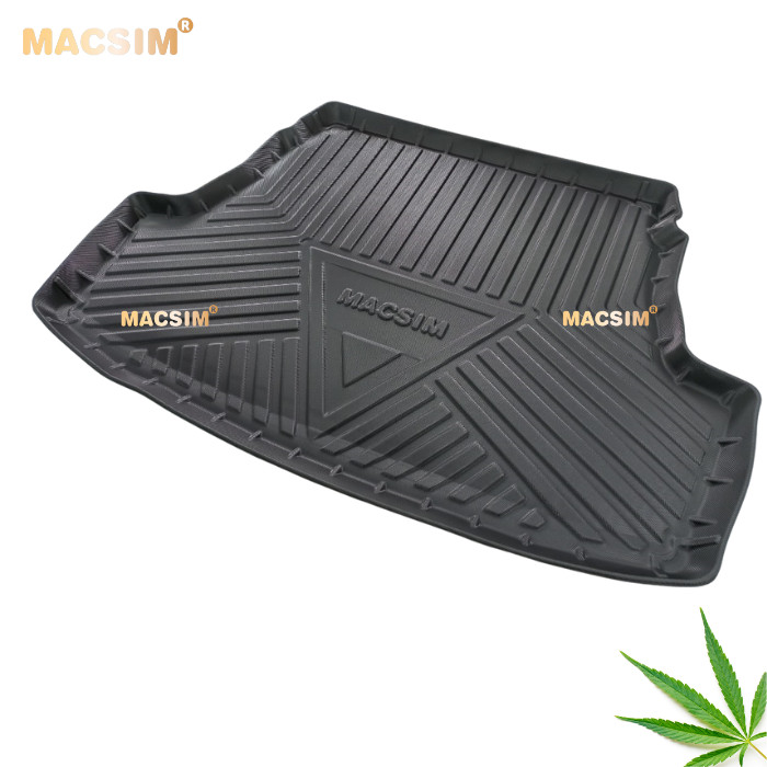 Thảm lót cốp Vios 2014-2022 nhãn hiệu Macsin chất liệu tpv cao cấp màu đen