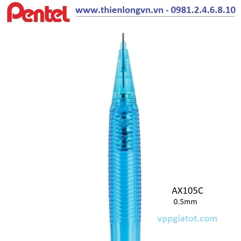 Bút chì kim 0.5mm Pentel Fiesta AX105C màu xanh dương