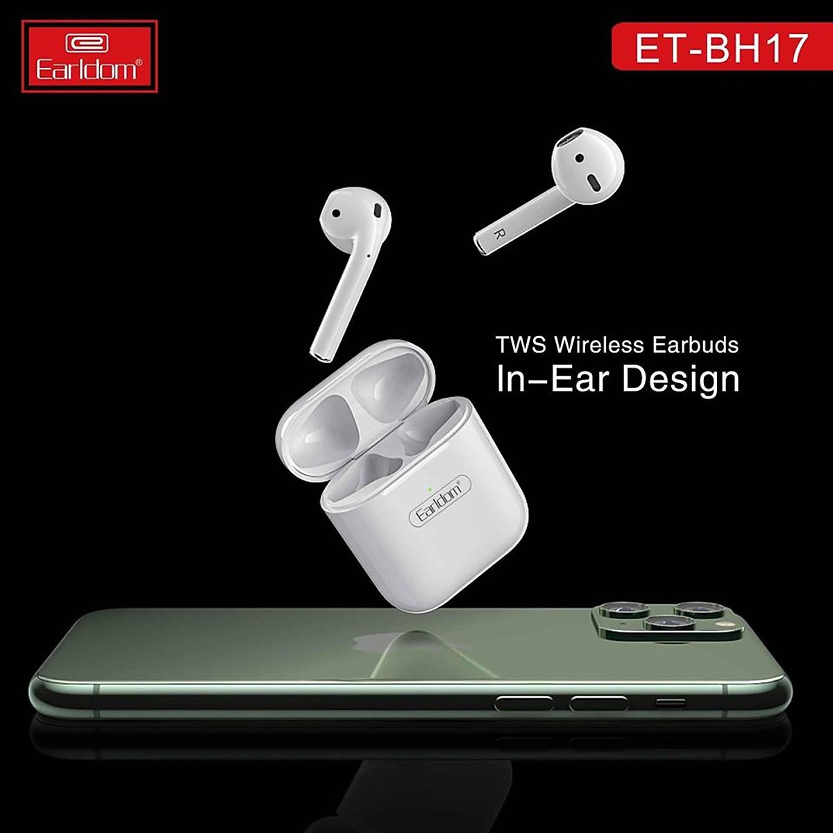 Tai nghe bluetooth không dây Earldom BH17 cho iPhone - Hàng chính hãng