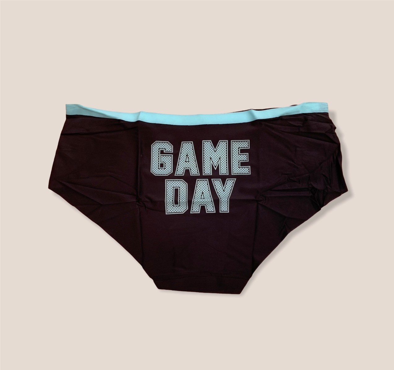 Combo 5 Quần Lót Nữ Su Trơn In Chữ “Game Day” | Size L–XL