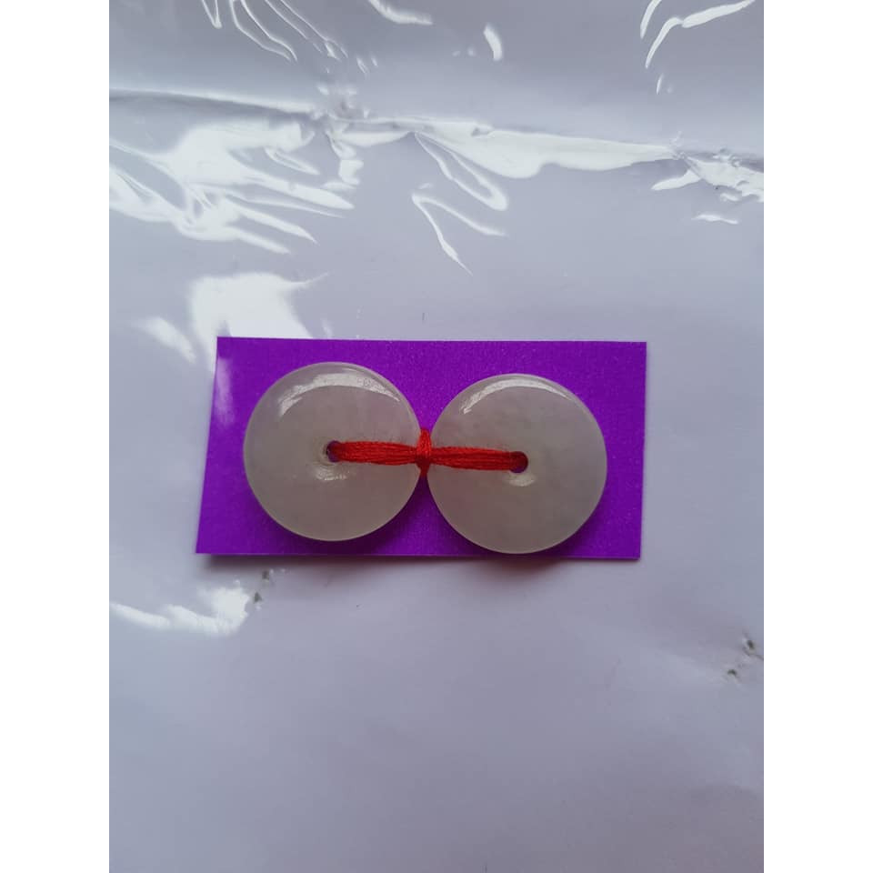 Đôi bông tai đá cẩm thạch trắng tự nhiên đẹp Size đk 15mm x dầy 3mm Nữ về bọc làm đôi bông tai vàng đeo đẹp ạ Mệnh Kim Thủy hợp ạ Chất liệu đá cẩm thạch tự nhiên