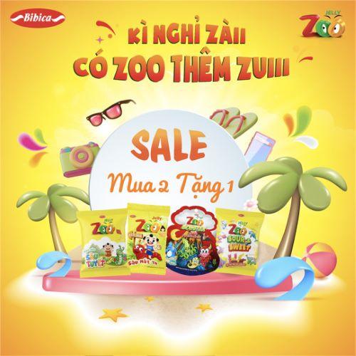 Kẹo dẻo Zoo Monster 96g Bibica