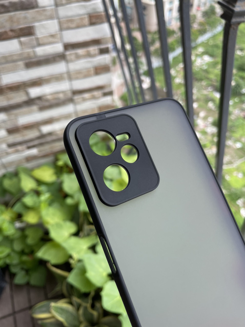 Ốp lưng cho Realme C35 viền dẻo đen lưng nhám mờ bảo vệ camera
