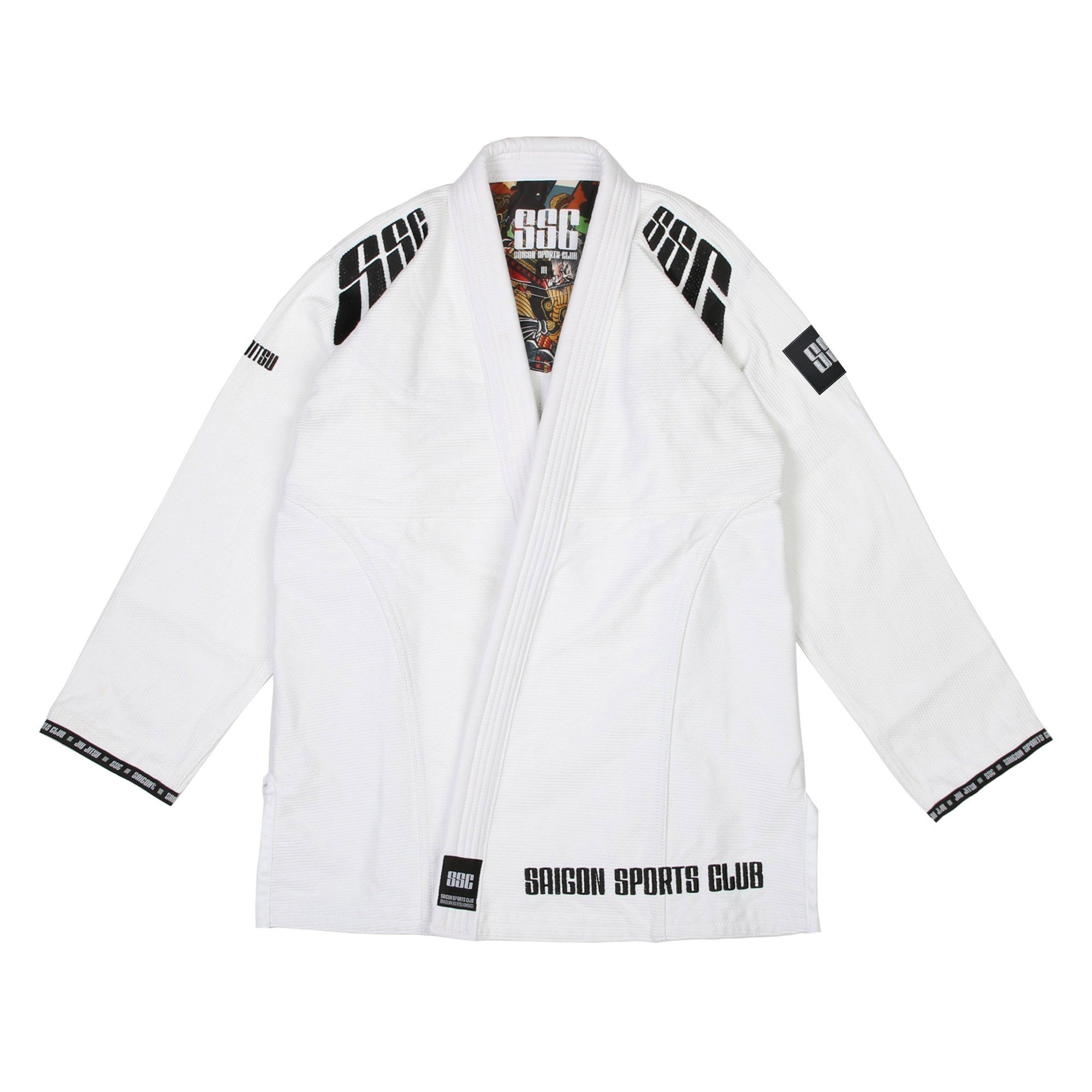 Premium Gi Trắng SSC Jiu Jutsu/MMA - SP000301 - Hàng nhập khẩu, Logo SSC