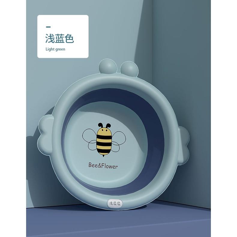 Chậu rửa mặt gấp gọn con ong cho bé - Giao màu ngẫu nhiên