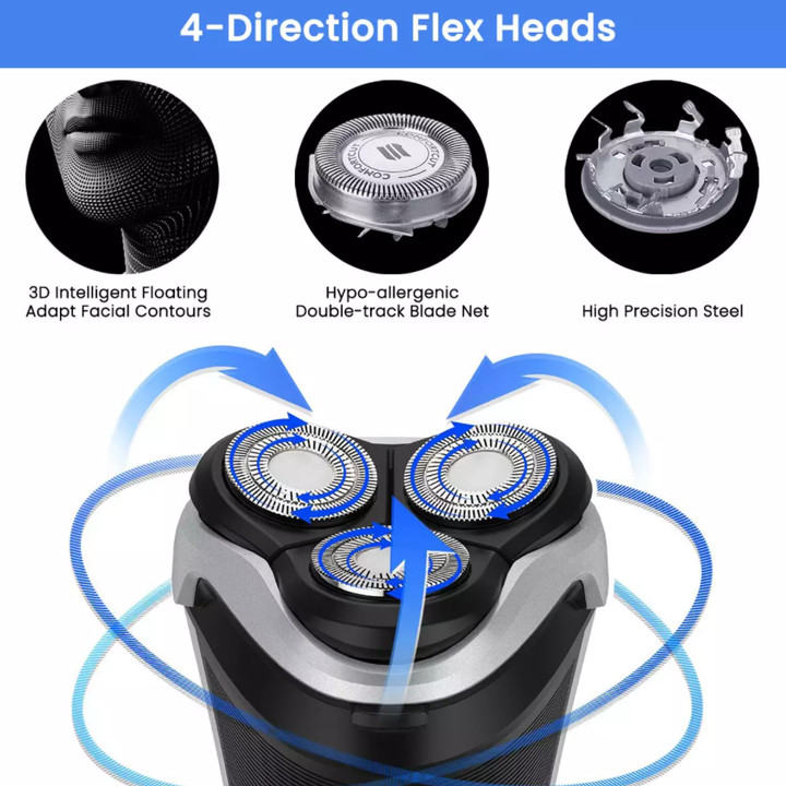 Máy cạo râu khô và ướt cao cấp Philips Norelco PT724/41 tích hợp hệ thống lưỡi cạo Super Lift & Cut, đầu Flex & Float điều chỉnh theo đường cong khuân mặt và cổ - Hàng Nhập Khẩu