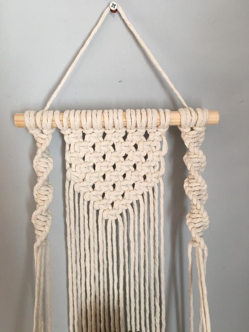 kệ trang trí dây treo tường macrame phong cách boho