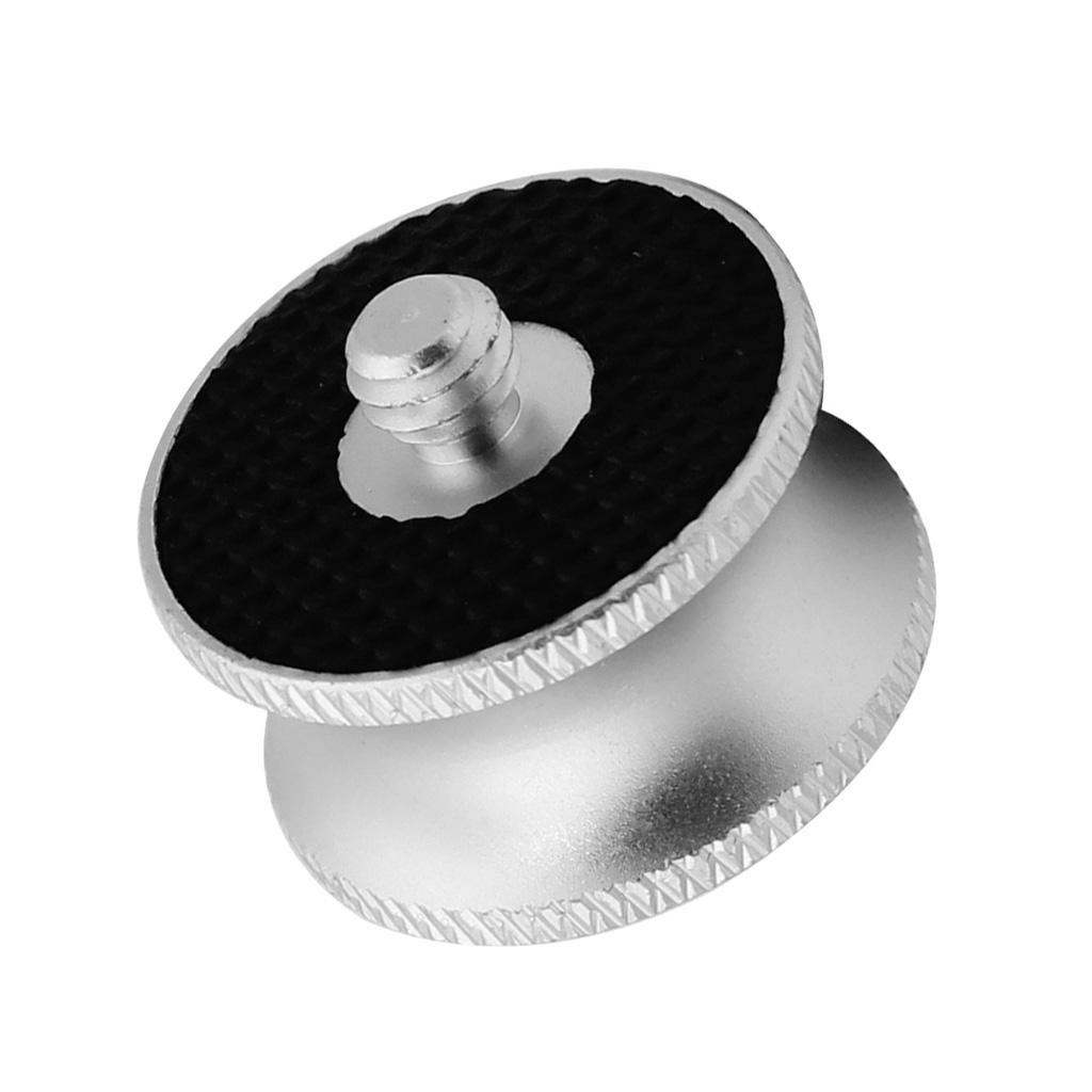 2pcs 1/4" Male to 3/8" Female Adapter Screw Tripod Ball Head Monopod - Gray