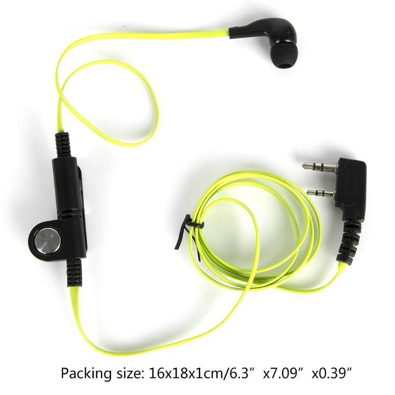 Tai Nghe 2 Chiều Màu Xanh Lá Cây Thời Trang Dùng Cho Bộ Đàm BF888s UV5R UV82 Walkie Talkie