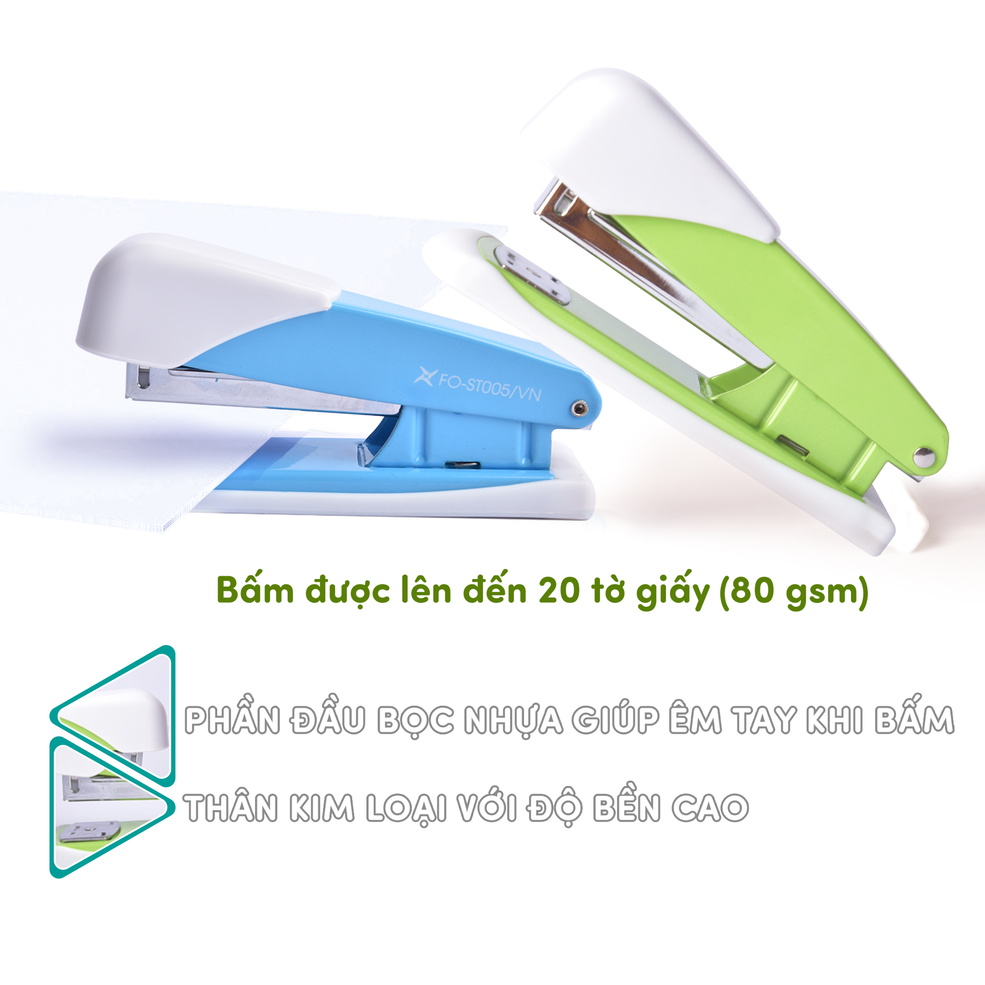 Bấm kim số 3 Thiên Long Flexoffice FO-ST005 - Màu ngẫu nhiên