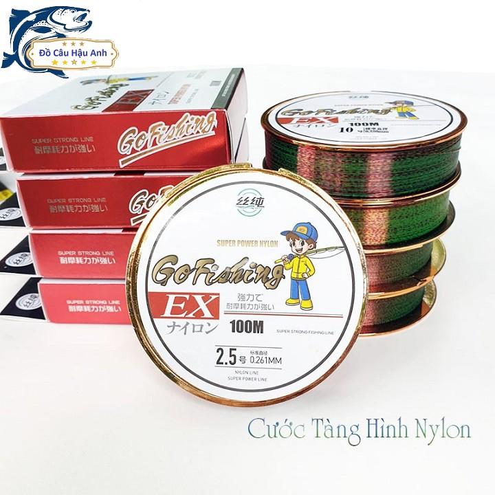 Cước Câu Cá Tàng Hình Cước Câu Đài Nylon Gofishing Chuyên Dụng Làm Trục Câu Cá DC13