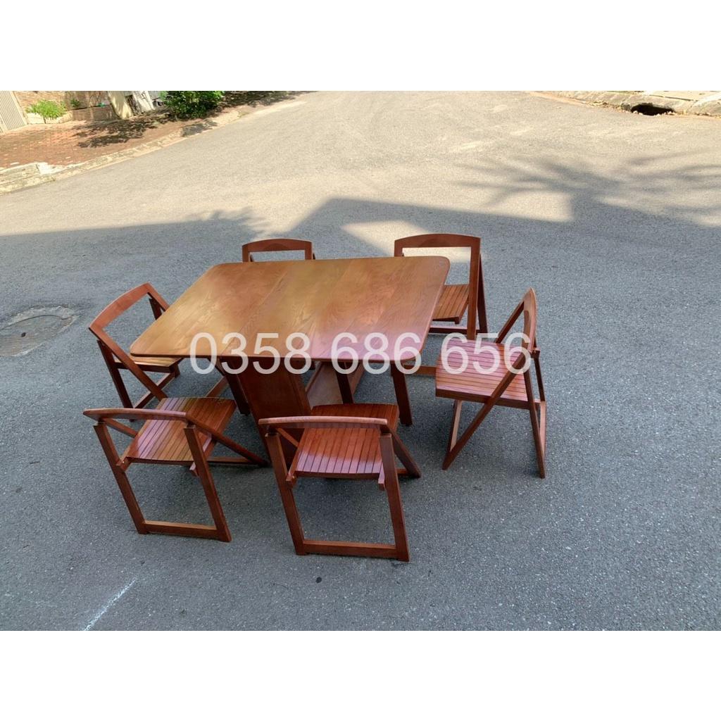 BÀN ĂN THÔNG MINH GỖ SỒI TỰ NHIÊN