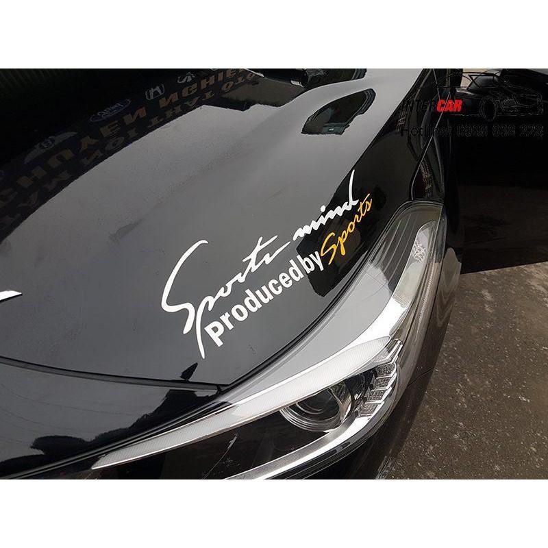Phụ kiện ô tô |  Tem dán trang trí ô tô Sport mind prodeced by Sports xe hơi ô tô đầy đủ màu sắc - Ngoại thất ô tô
