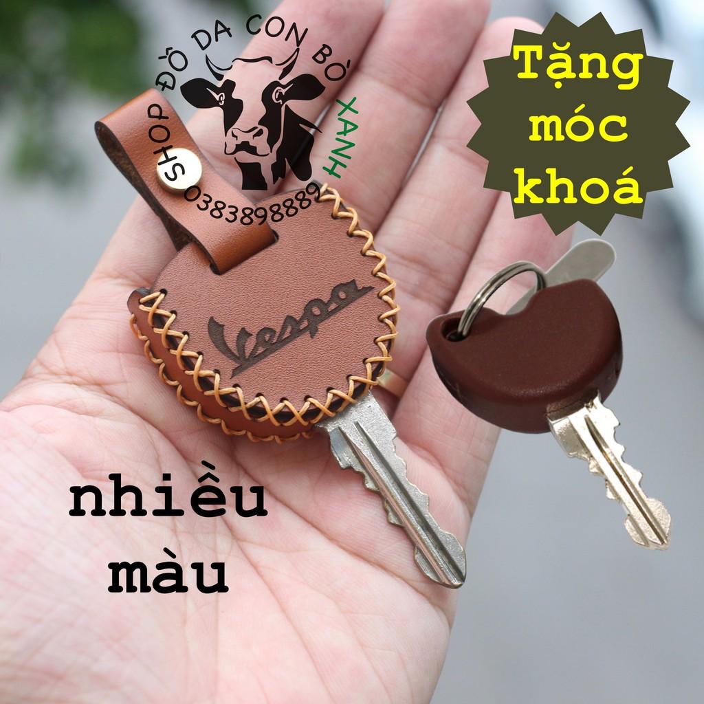 Bao da dành cho Chìa Khóa Vespa, Piaggio handmade da thật