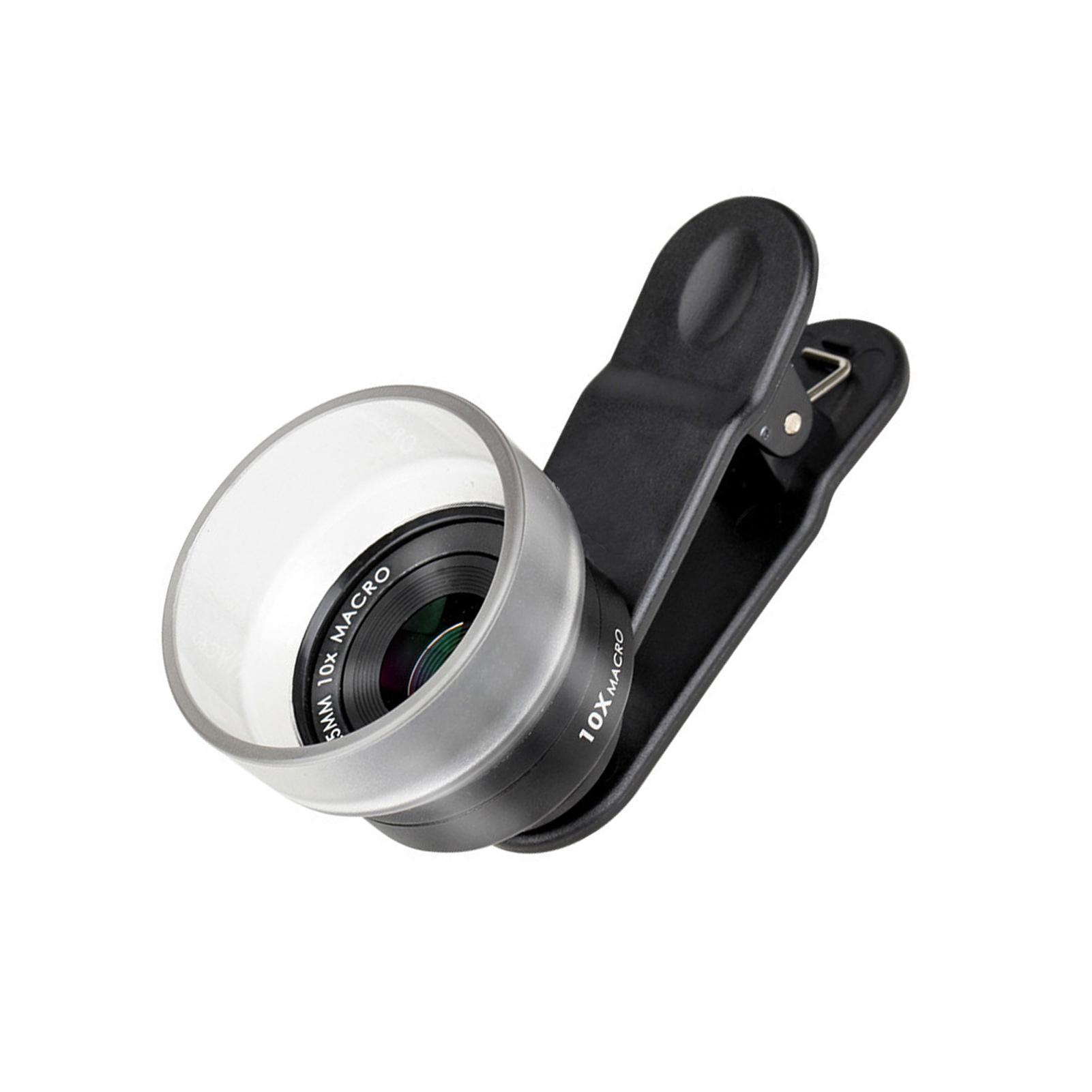 Ống kính macro chuyên nghiệp HD 25mm 10X tương thích với hầu hết các điện thoại thông minh