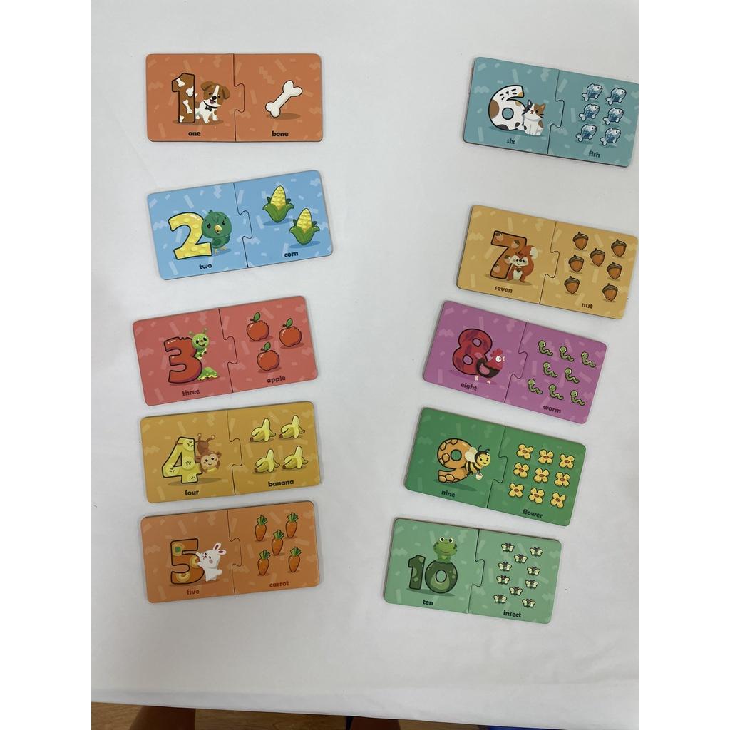 Đồ Chơi Xếp Hình MyndToys My First Puzzle - Numbers & Food Dành Cho Các Bé Trên 2 Tuổi