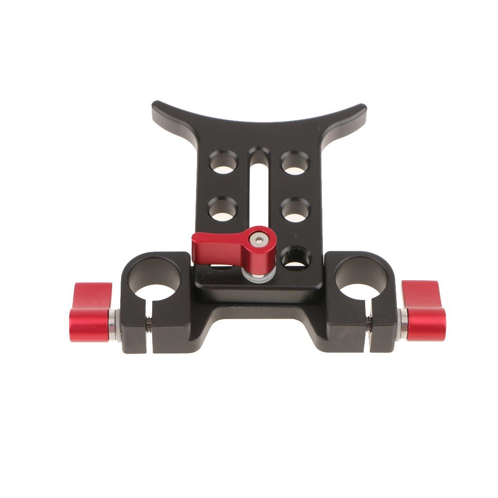 Lens Support Holder Bracket Rod Clamp For 15mm Rod Support Rail Rig