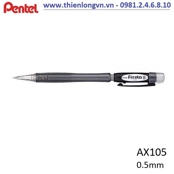 Bút chì kim 0.5mm Pentel Fiesta AX105 màu đen