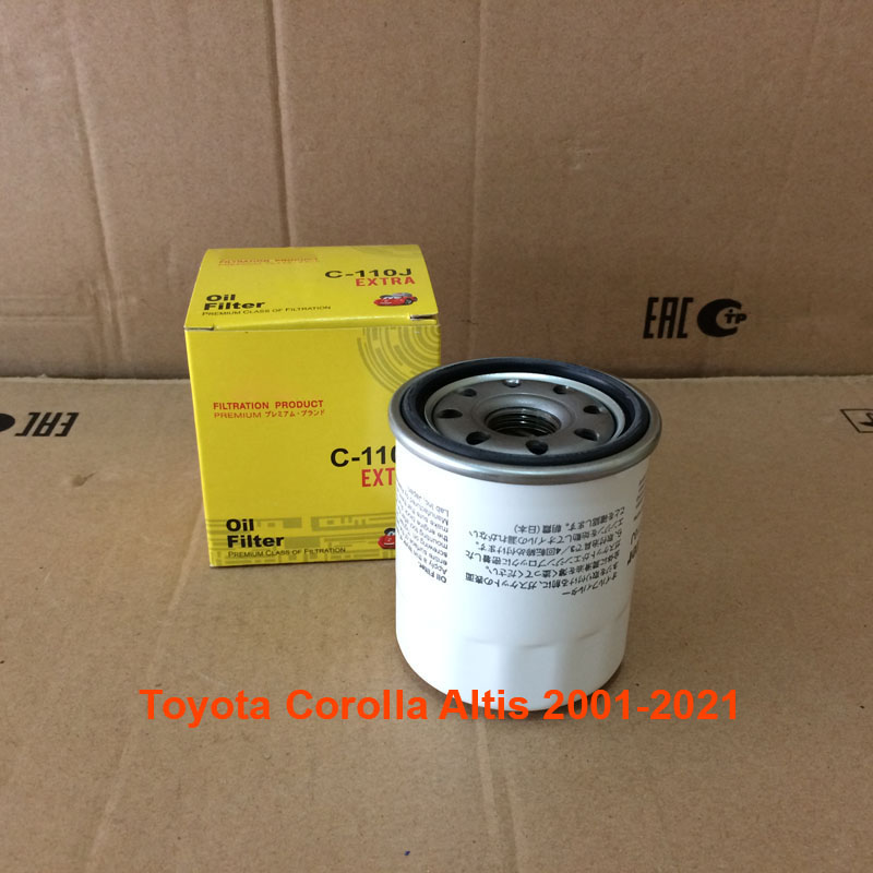 Lọc nhớt cho xe Toyota Corolla Altis 2001-2021 90080-91210 mã C110J-17