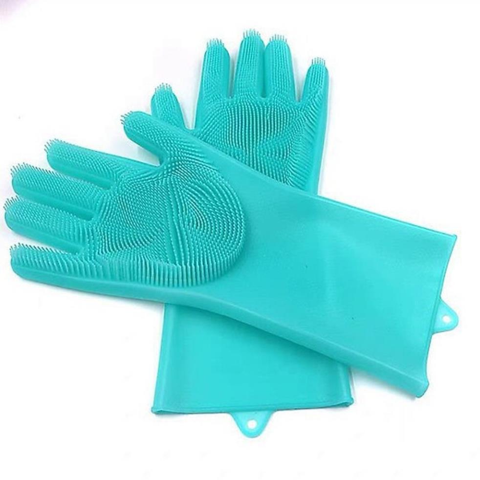 Bộ Găng tay rửa bát Silicone 2 trong 1 Đa năng - Tạo bọt thông minh, Siêu Dai, Cách nhiệt thần thánh