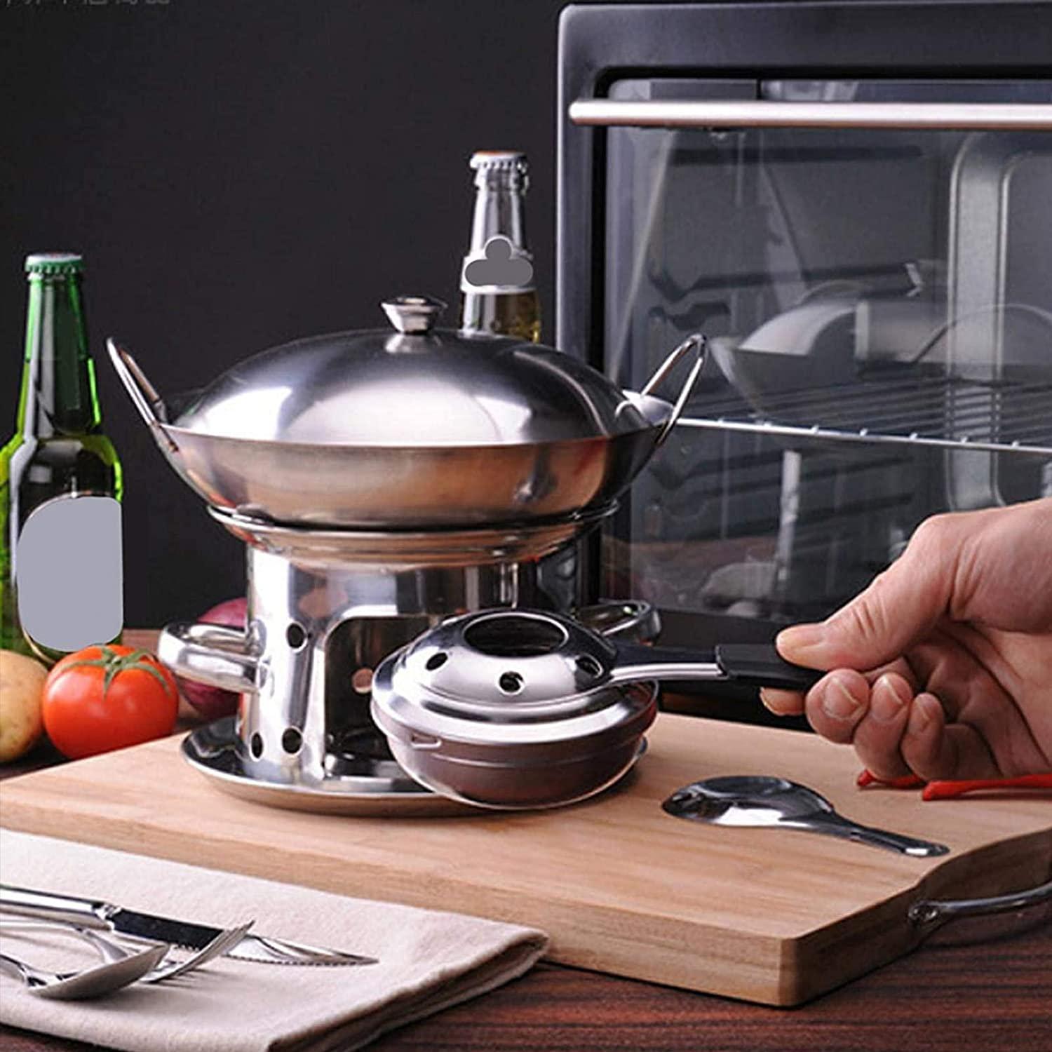 Bếp rượu hai mảnh, bếp trường hợp, bếp chứa cồn, bếp cồn cho ấm nóng, dùng để cắm trại ngoài trời hay để hoảng loạn, thu hút, không có độc, bền vững và môi trường