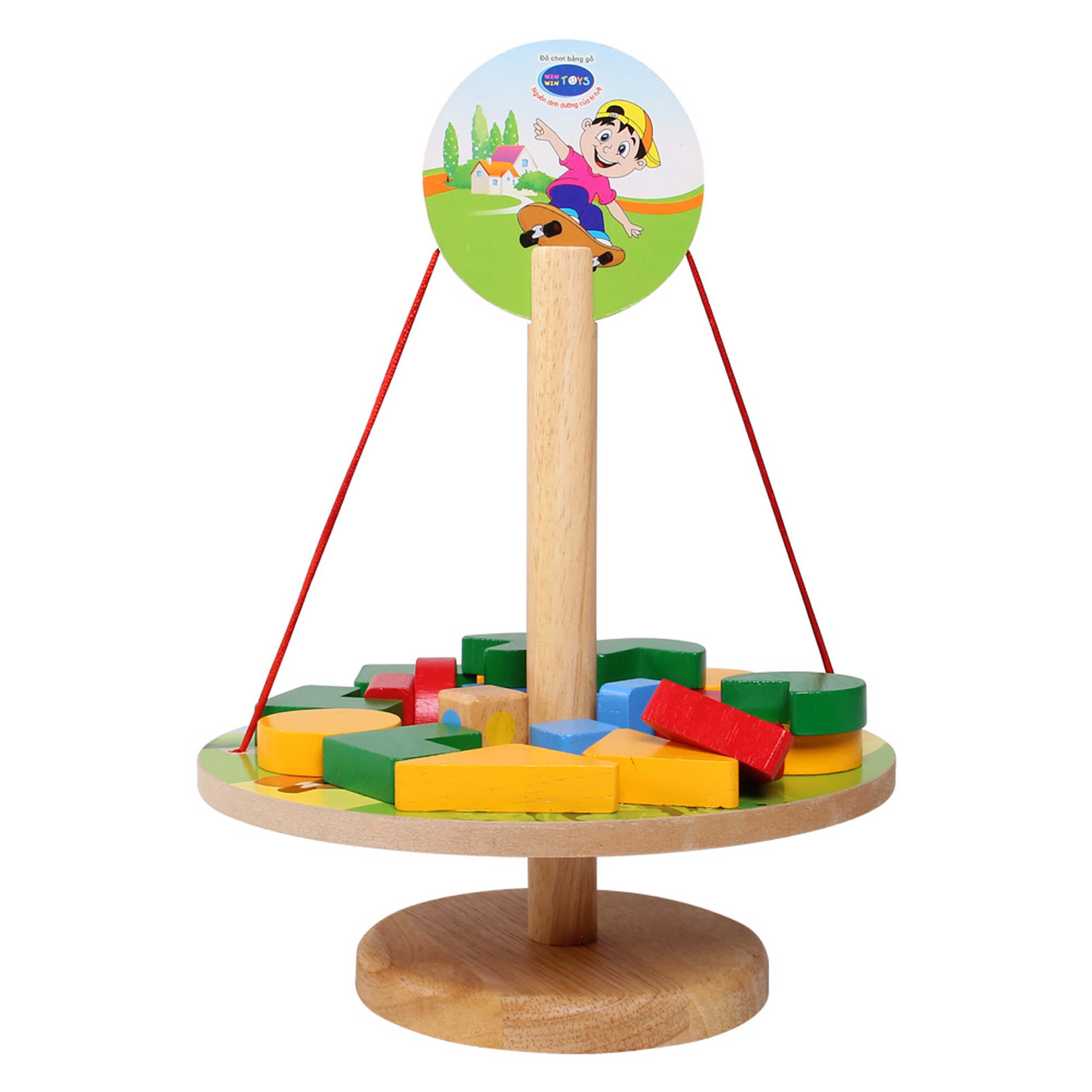 Đồ chơi cân đĩa cho bé - Đồ chơi gỗ Winwintoys