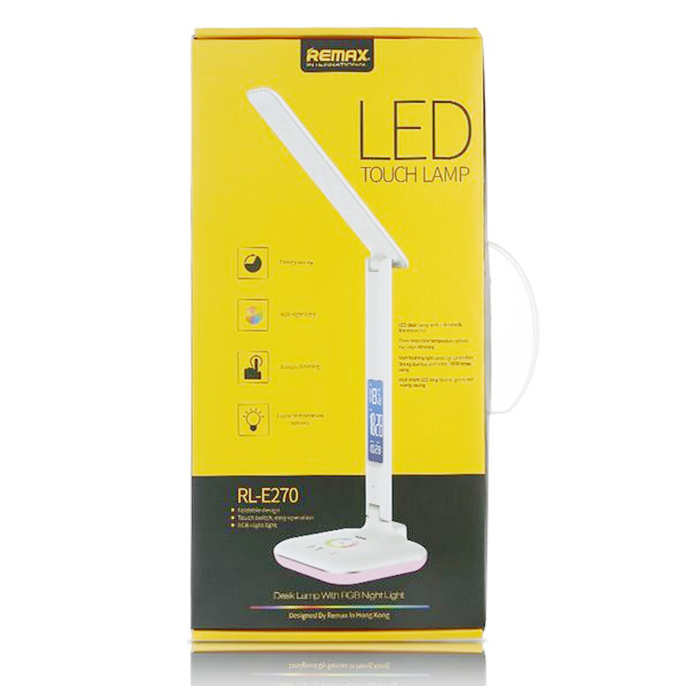 Đèn Bàn 5 Chức Năng , 3 Mức Chiếu Sáng Thông Minh Remax RL-E270 - Hàng Chính Hãng