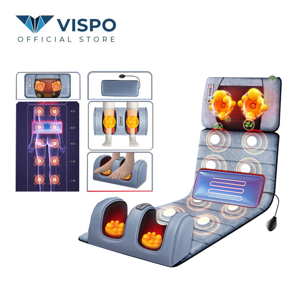 Đệm, Nệm Massage Toàn Thân Cao Cấp VISPO VP-N20N  - Máy Massage Toàn Thân Chăm Sóc Sức Khỏe Tại Nhà - VP-N20N