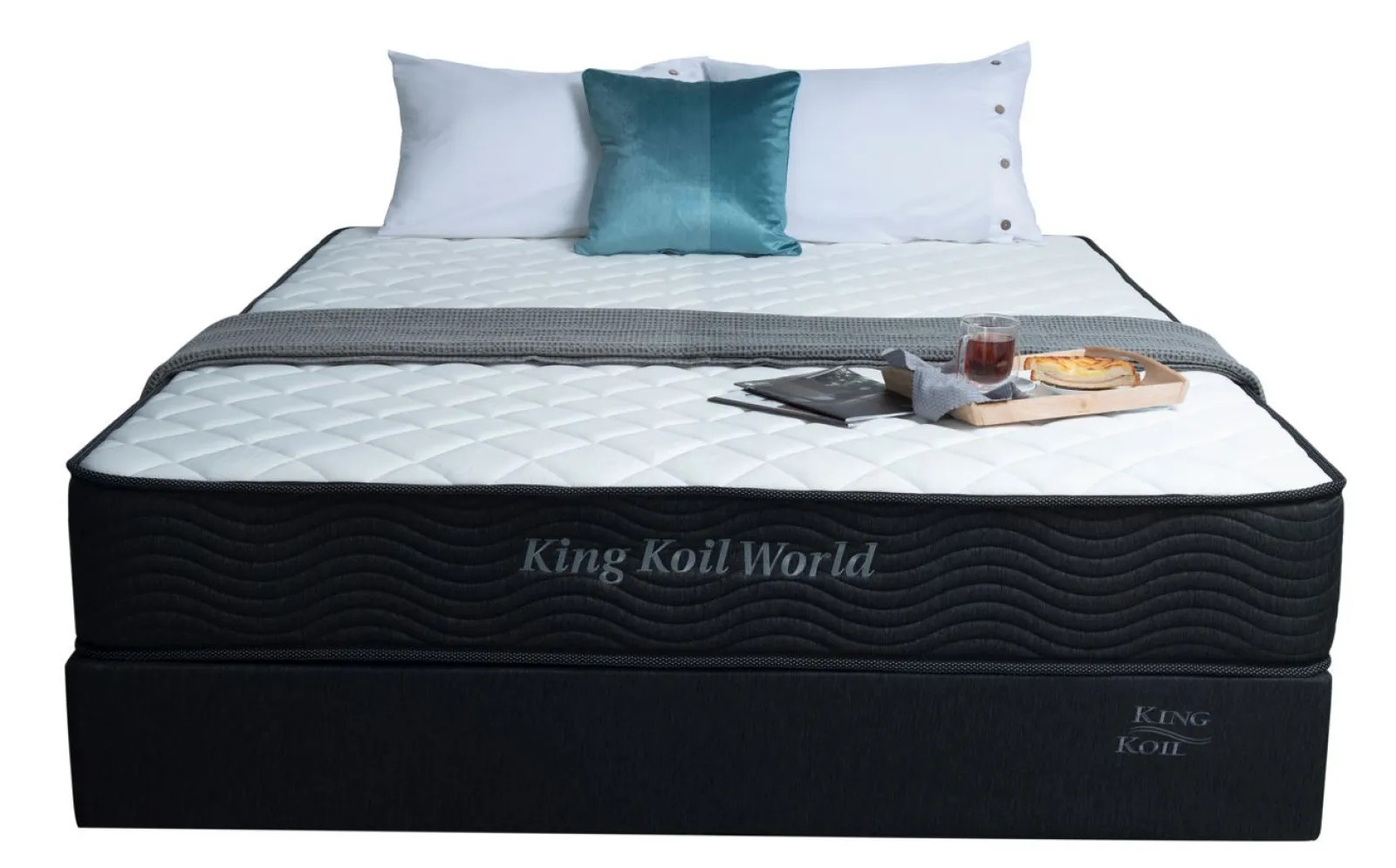 Nệm lò xo King Koil World_Sử dụng công nghệ Thêu Tên hoặc Thông Điệp_Độ dày 25cm
