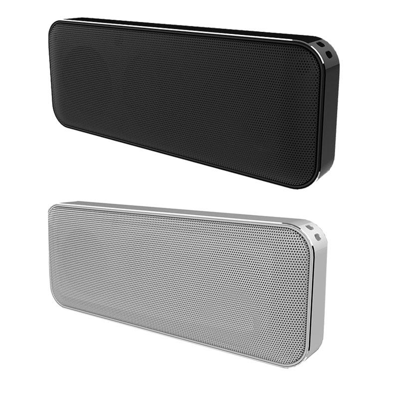 Loa bluetooth mini bt202 không dây di động loa âm thanh stereo kim loại siêu mỏng với mic hỗ trợ loa ngoài trời miễn phí Color: White Set Type: Speaker
