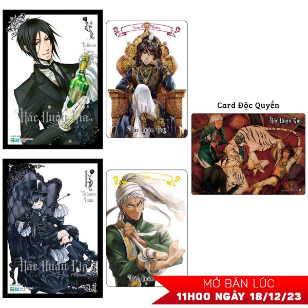 Bộ Manga Hắc Quản Gia - Tập 5 + Tập 6  - Tặng Kèm 2 Black Card + 1 Card Độc Quyền