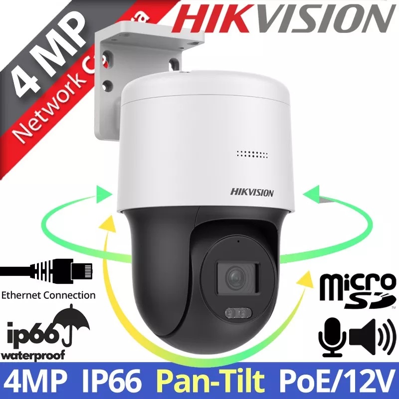 Camera IP Speed Dome HIKVISION DS-2DE2C400MW-DE 4MP 2K, có màu ban đêm, đàm thoại 2 chiều - Hàng chính hãng