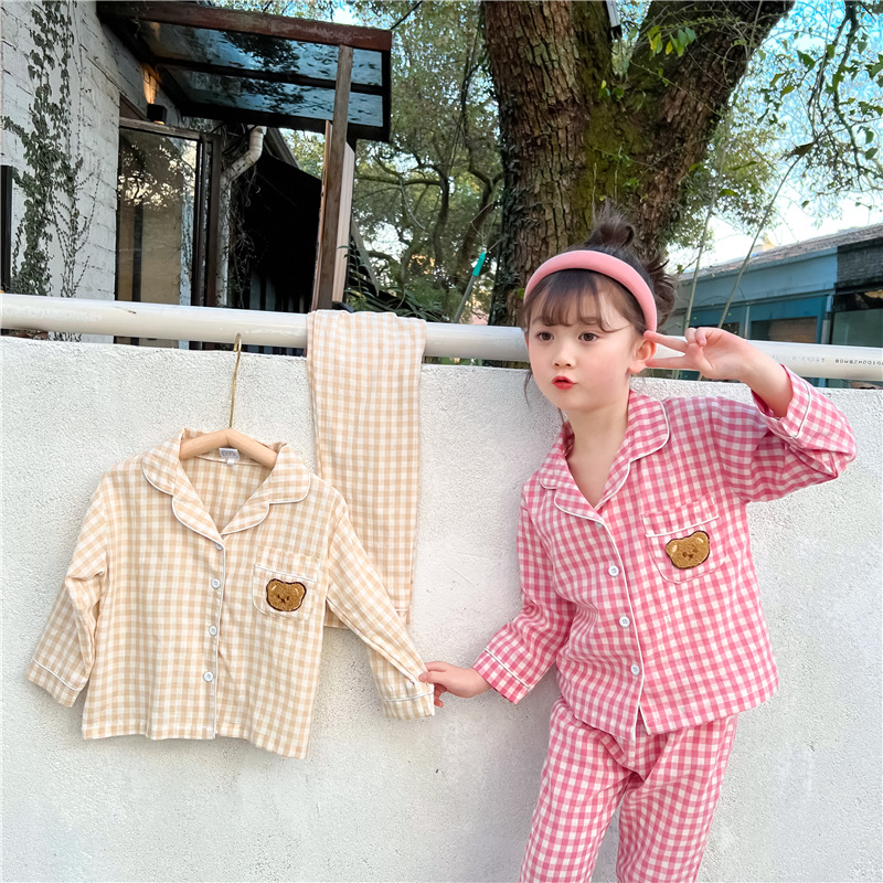 [8-40KG] Bộ Ngủ Pijama Phong Cách Hàn Quốc Cho Bé Trai, Bé Gái - Chất Liệu Kate Thái Mát Lạnh Mặc Mùa Hè Siêu Mát Cực Thích - Đồ Ngủ Cho Bé/ Đồ Mặc Nhà Cho Bé TenKids Store